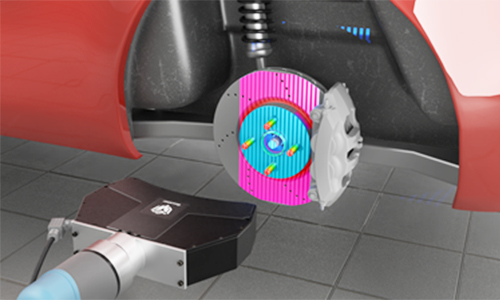 ตรวจสอบชุดเบรคของรถยนต์ 3D vision sensor
